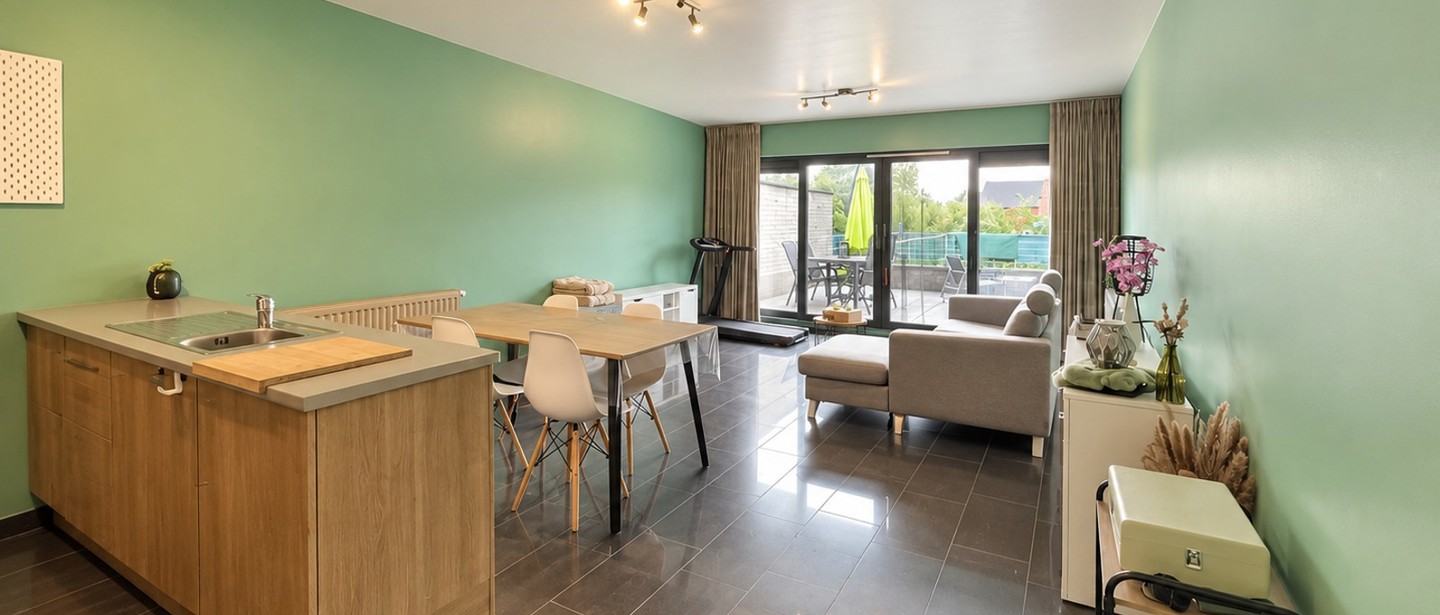 Gelijkvloerse verd. + tuin te huur in Beringen