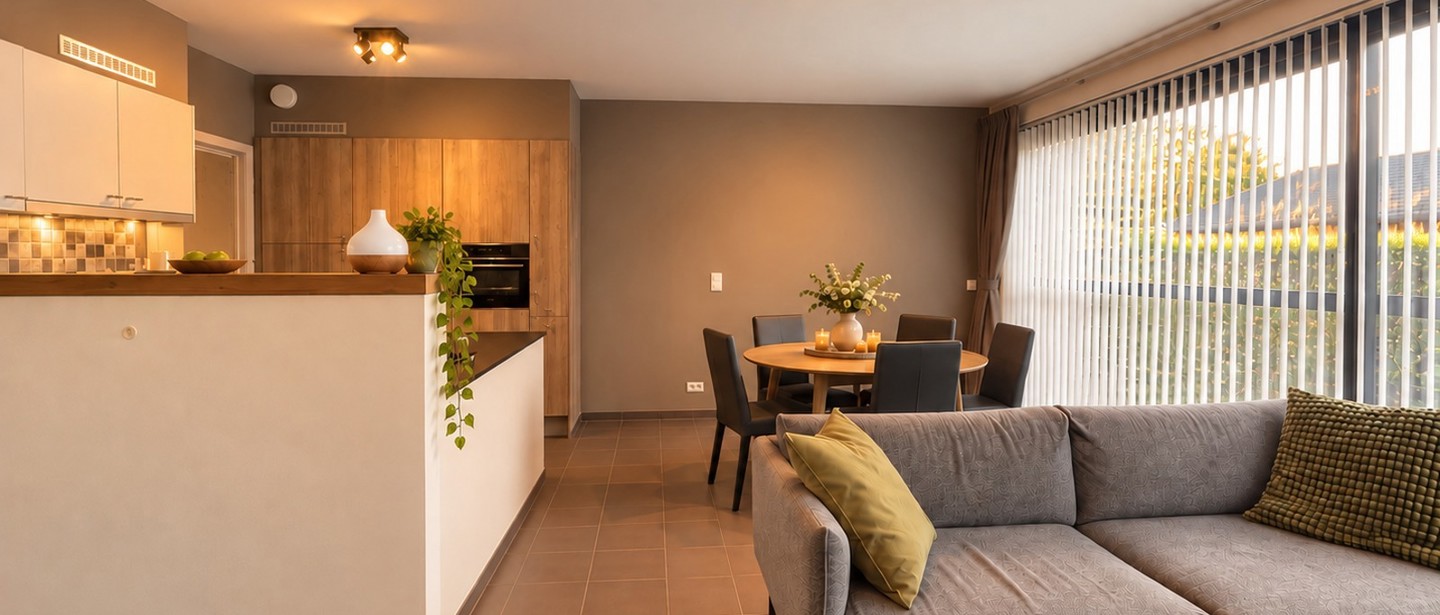 Gelijkvloerse verd. + tuin te huur in Veerle