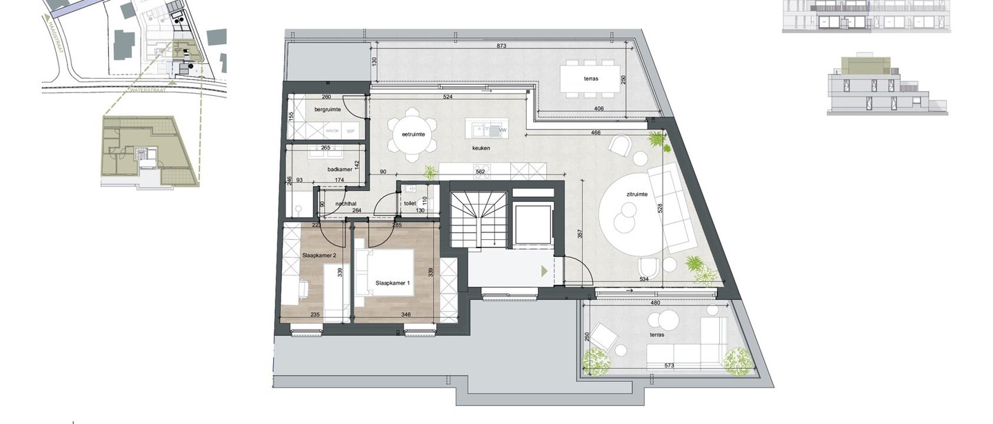 Penthouse te huur in Bilzen