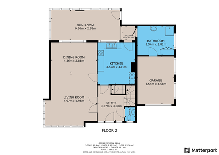 Gelijkvloerse verdieping 